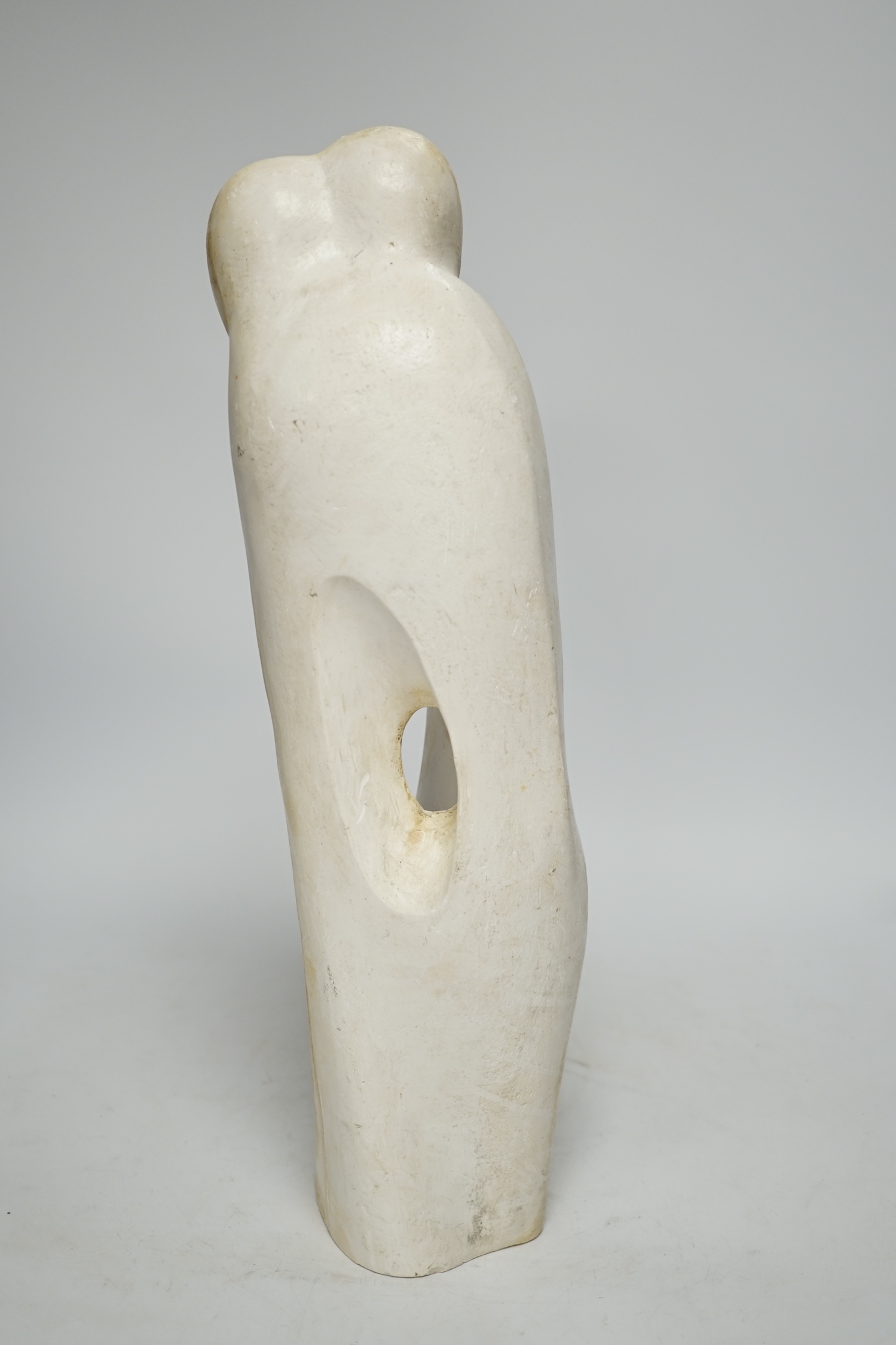 Sally Hersh (1936-2010), Standing figures plaster sculpture, 39cm